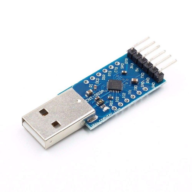 TECNOIOT CP2104 USB to RS232 TTL UART 6PIN Connector Module