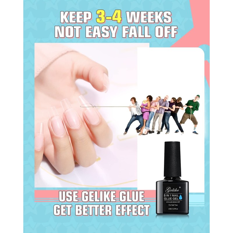 gelike ec 552PCS Medium Almond and Cuticle Oil For Nails