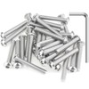 20 Pieces 1/4-20 x 1-1/2" Button Head Socket Cap Screws