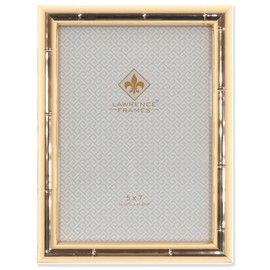 Lawrence Frames Gold Picture Frame - Bamboo Design - 5x7
