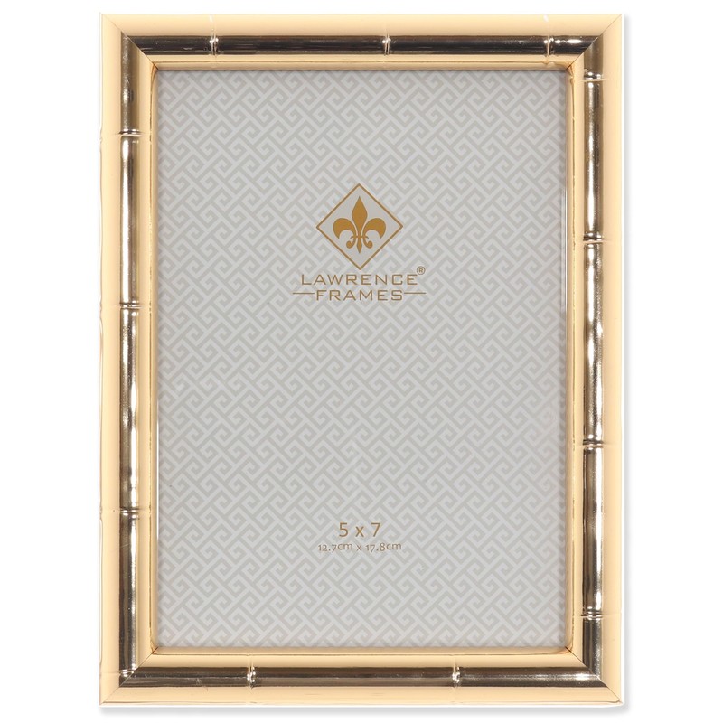 Lawrence Frames Gold Picture Frame - Bamboo Design - 5x7