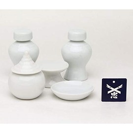 Ise - Miyachu - [Shrine Set ] Shrine Set with Shinto Shelf, Earthware Set 4 Sizes, Miyachu Tag Included