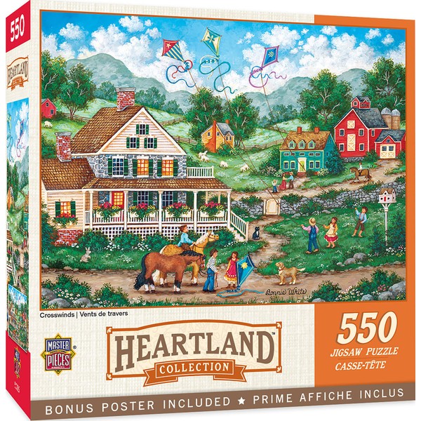 MasterPieces 550 Piece Jigsaw Puzzle for Adults, Family, Or Kids - Crosswinds - 18"x24"