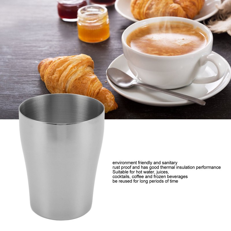 304 Stainless Steel Drinking Cups Hygienic Odorless Stackable Reusable Portable