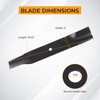 Lawn Mower Blades Replacement Part Number John Dee re AM137324