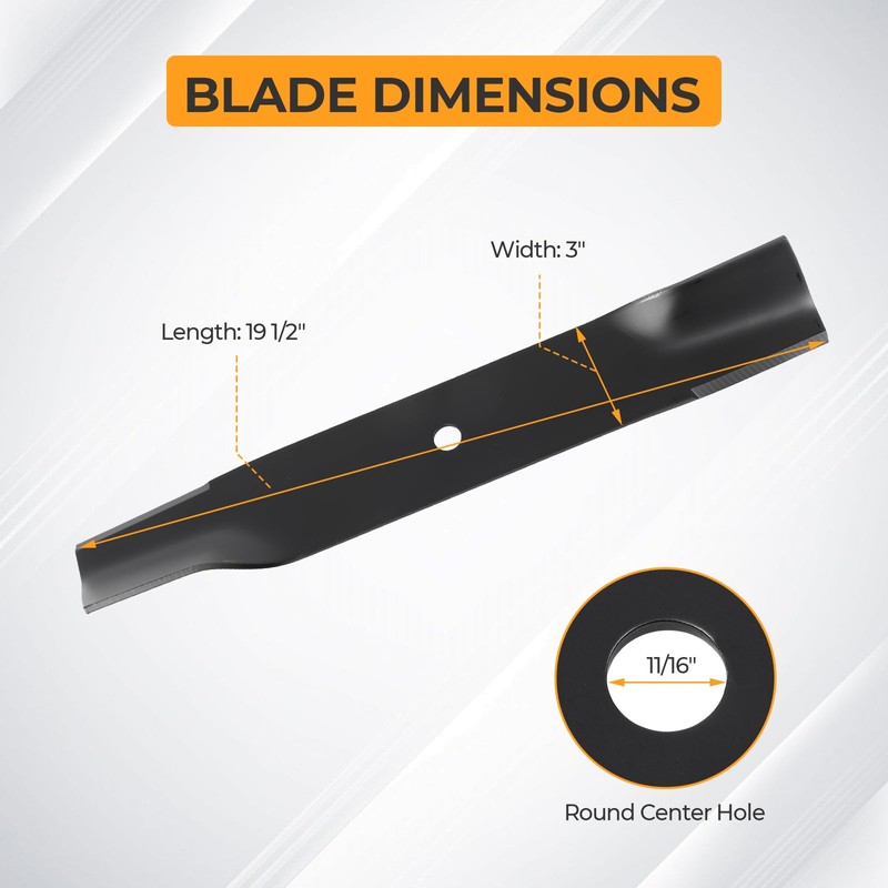 Lawn Mower Blades Replacement Part Number John Dee re AM137324