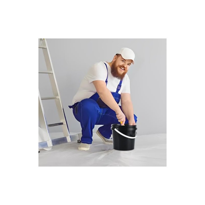 AKOLAFE 6 Pack Paint Bucket for Painting Plastic 2 Quart