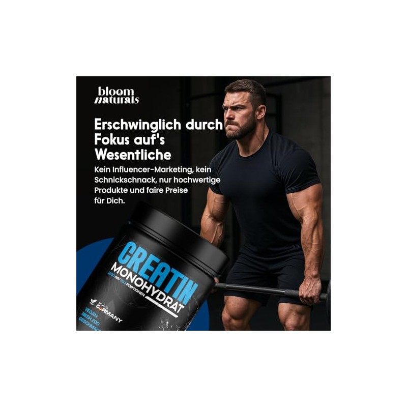 Creatine Monohydrate Powder 1 kg / 1000 g - Ultra
