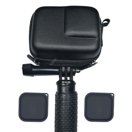 ULBTER Mini Storage Bag Case for Insta360 Ace Pro Camera + Rubber Lens cap Cover for Insta 360 Ace Pro [1+2 Pcs], Carrying Portable Accessory