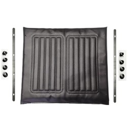 HEALTHLINE Universal Wheelchair Seat Upholstery Vinyl, Padded Wheelchair Replacement Seat Cover, Seat Cushion Fits Most Wheelchairs, Black (24 x 18) Trading