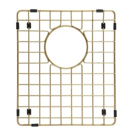 Starstar Sinks Protector Matte Gold 304 Stainless Steel Kitchen Sink Bottom Grid, Rack (14 L x 16 W)