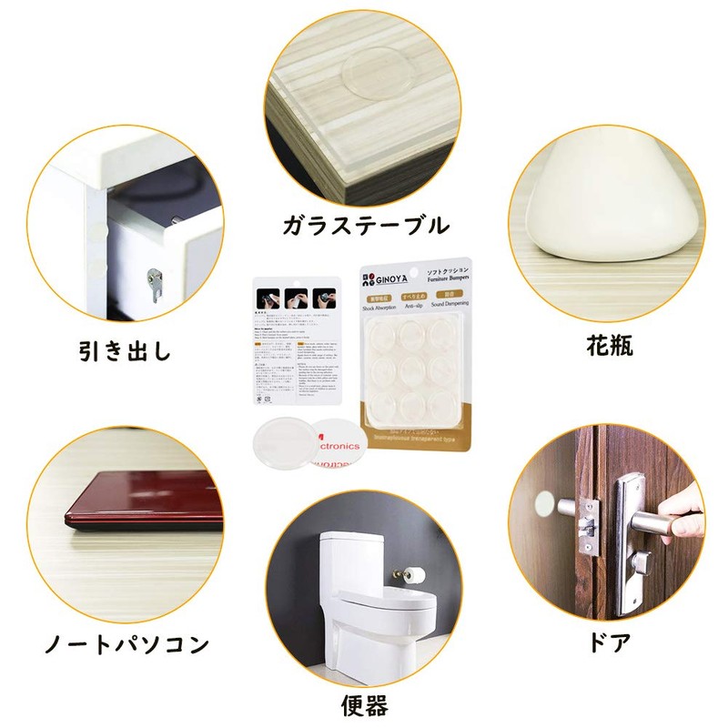 Ginoya Soft Cushion, 9 Piece Set, Door Stop Cushion, Impact