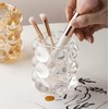 Pen Pencil Container Multi-Purpose Bubble Design Glassware Comb Makeup Brush