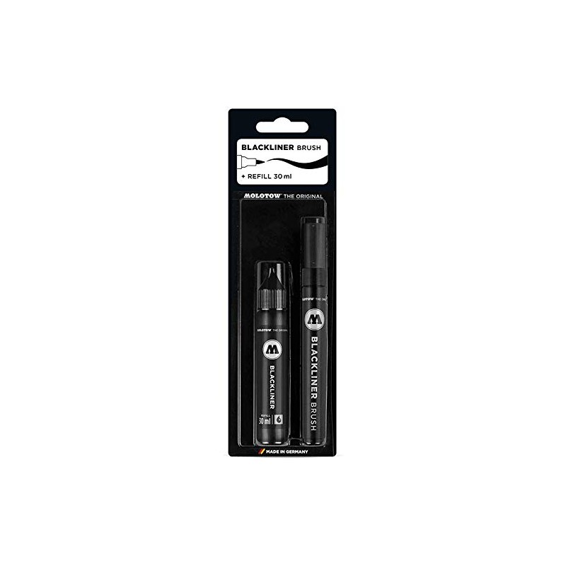 Molotow Blackliner Black Marker Brush - MO200486