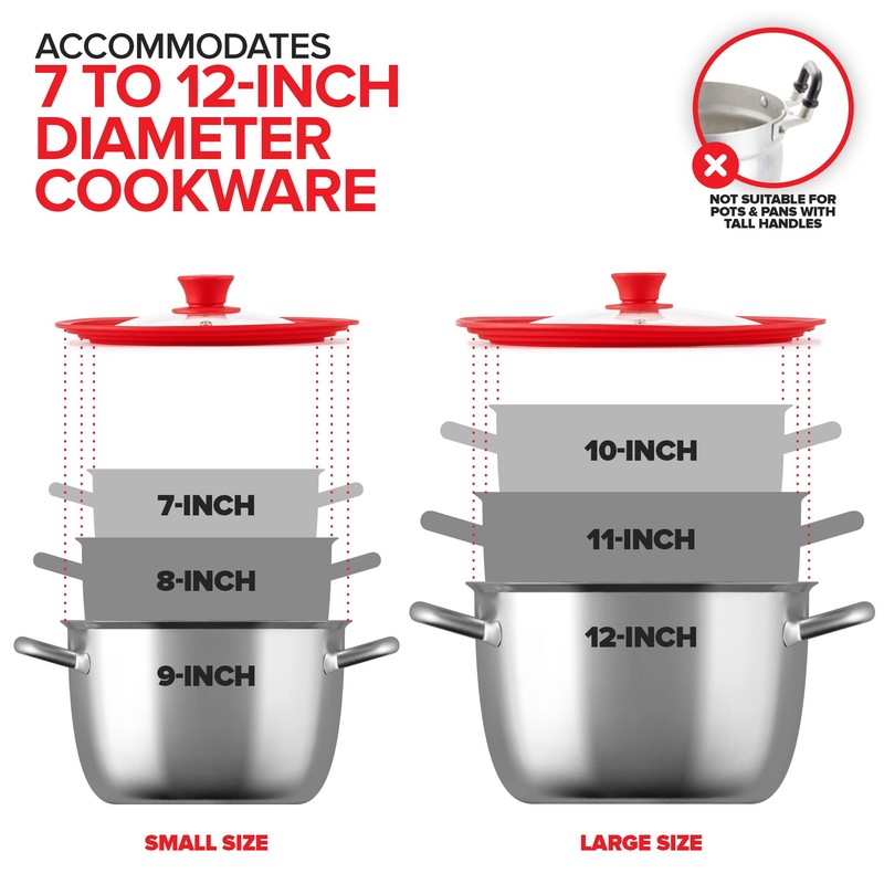 Modern Innovations Universal Lids (Set of 2) Fits 7 to