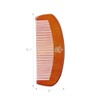 RED by Kiss Premium Wood Men Long Beard Comb, Easy