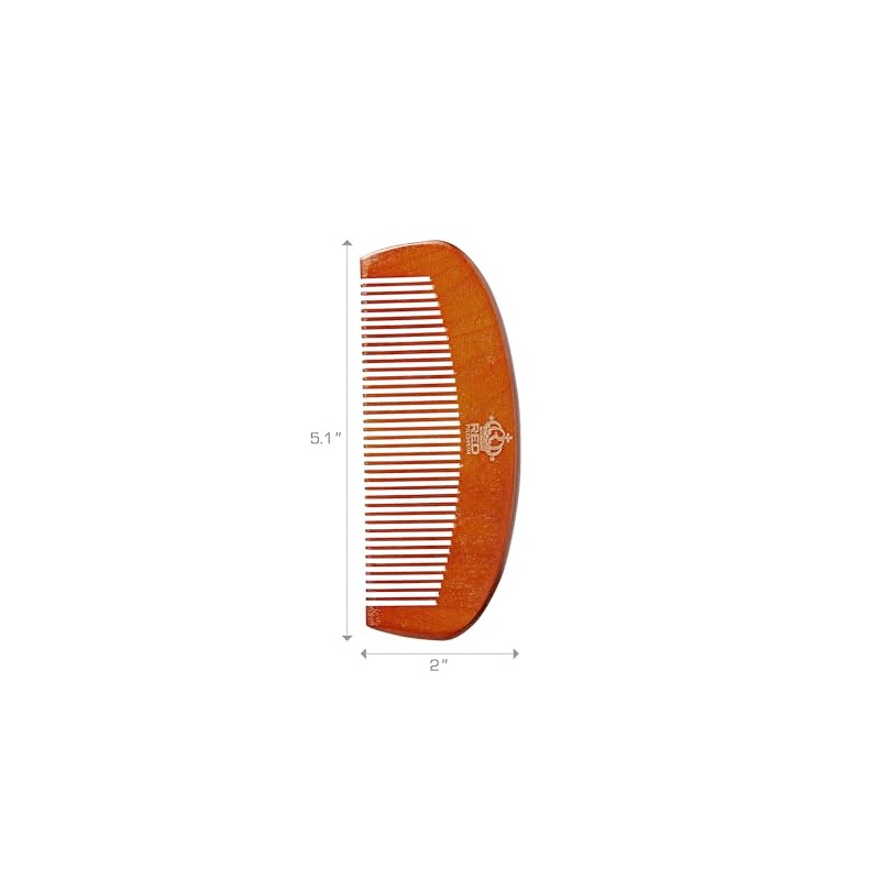 RED by Kiss Premium Wood Men Long Beard Comb, Easy