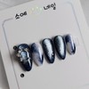 Night Sky Nail Tips - Coffin / 밤하늘 네일팁 -