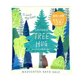 Charlie Bath Salt, 1.8 oz (50 g), Tree Hug, Made in Japan with Natural Essential Oils, Forest Scent, Petite Gift, Scented, Nordic Image, Forest Bath, Made in Japan