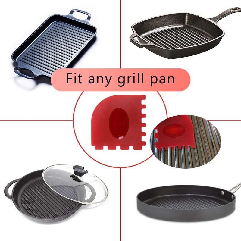 Cast Iron Cleaner kit, Wood Scrub Cleaning Brush, Stainless Steel