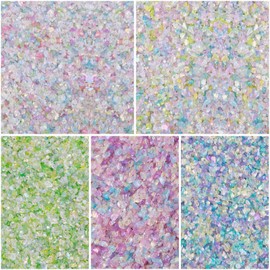 Samcos Glass Frit Ryukyu Glass, Approx. 3.5 oz (100 g), Small Size, Glittering Glass Callet, Rainbow Fragments, Glass Fragments, Handmade Supplies, Materials, Resin, DIY Craft Supplies, Sealed Parts,