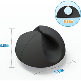 Znben 12 Pack Cable Clips, Cord Organizer Holder Adhesive Cable Management Chargh