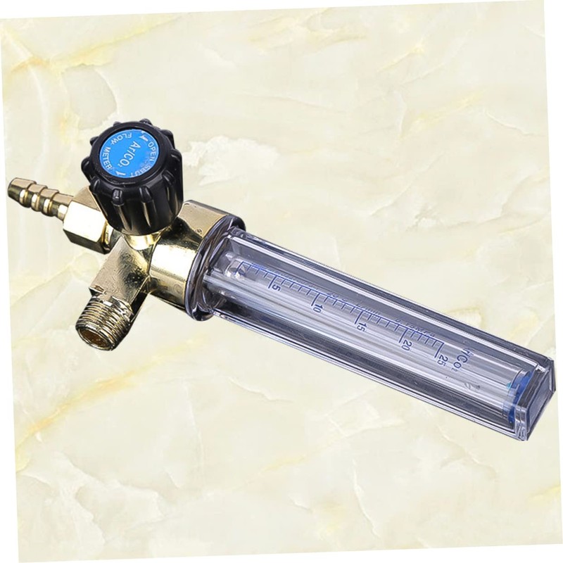 TEHAUX Pressure Reducer Flowmeter Alloy Flow Gauge Made for Professional