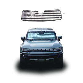 Carworld66 For Hummer EV 24-25 Car Windshield Sunshade Anti-Noon Sunshade Sun Visor US Flag