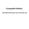 Driver Left Side Quarter Glass Quarter Window Movable Compatible with