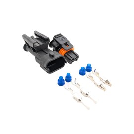 Male & Female Automotive Car Connector Plugs Pair Kit for Bosch (2 PIN)