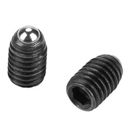 10 Pieces Carbon Steel Thread Ball M8 Hexagon Socket Ball Spring Plungers Set Screw Thread Ball Plunger Carbon Steel Power Ball Plunger (M8 x 12)
