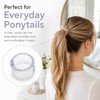 4 PCS Ponytail Clip With Comb Teeth (2 Sizes)