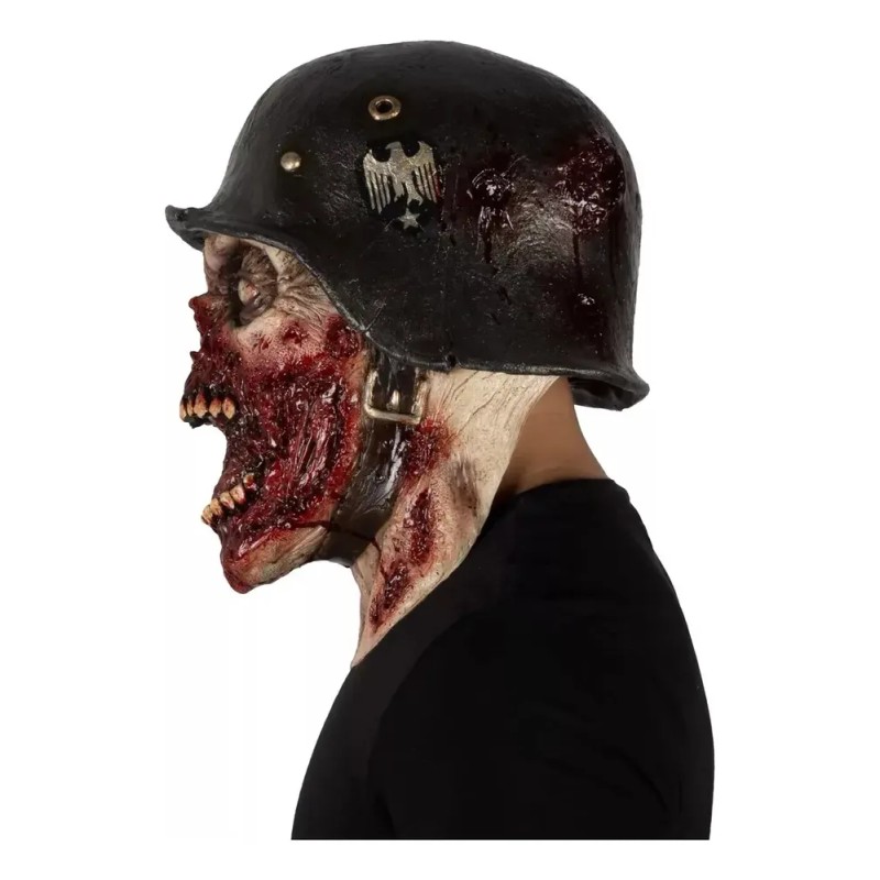 Máscara Zombie 1945 Soldado Guerra Halloween Terror Multicolor