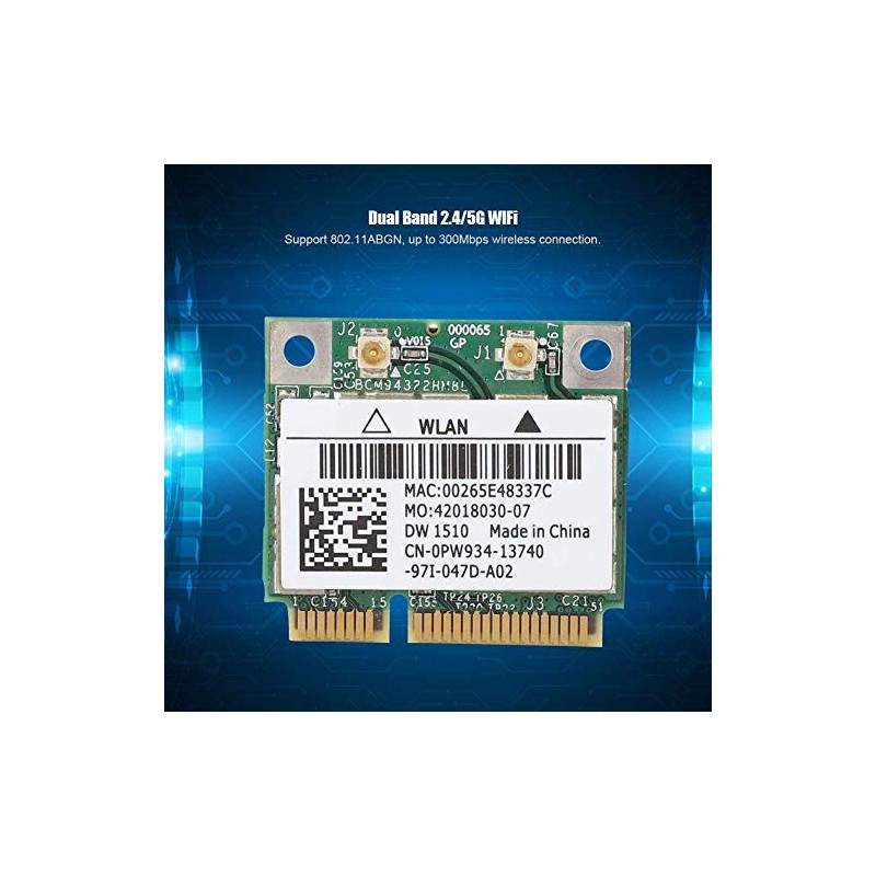 DW1510 BCM94322HM8L Tarjeta de Red inalámbrica Mini PCI-E de 300