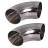 Urcollections 4" 90 Degree SS304 Mandrel Bend Elbow (2 Pack)