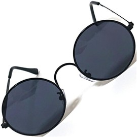 [FashionBerry] ブラック×スモーク サングラス 度なしメガネ ファッションメガネ おしゃれ眼鏡 めがね 眼鏡 メンズ レディース 丸 四角 透明 色付き 小さい 大きい 軽い ゴルフ 運転 車 釣り 登山 uvカット 紫外線カット 1050500-F-064