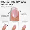 Vansiho Uñas Postizas Francesas de Gel Rosa, Uñas Postizas Cortas
