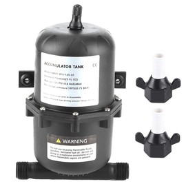 For Shurflo Accumulator,Accumulator Pressure Control 0.75 L 125PSI Waterproof for Marine RV Boat Accumulator 12V accumulator