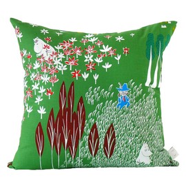MOOMIN Tribute Works Throw Pillow Case 45x45 I'm Here Green