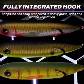 SNAG PROOF Zoo Pup Topwater Super Soft Hollow Body Lure | 1/2 oz, Bone - SP7245