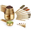 Wildone Copper Plated Measuring Cups & Spoons Set of 21