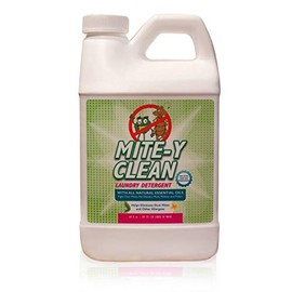 Mitey Clean All-Natural & Allergy-Free Laundry Detergent - 64 Fl Oz - USA Made, Plant-Based, No Fragrances or Dyes - Hypoallergenic for Sensitive Skin - Works in All Washers & Temperatures