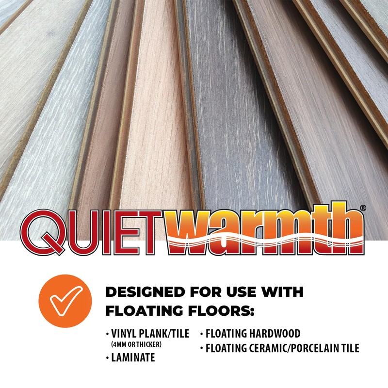 QuietWarmth Float QWARM3x5F120 Radiant Floor Heat for below Laminate, Wood,