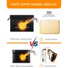 JUNDUN Fireproof Document Bag with 5200℉ Heat Insulated,14.0”x10.4” Waterproof and