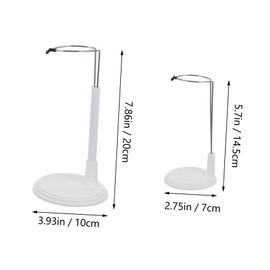 Gatuida 4pcs Doll Model Bracket Stand with Round Base Lightweight Plastic Display Support Rack for Doll Showcases and Clothing Change Suitable for Collectors and Displays