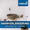 kör4u Tap Extension Brass 1/2 Inch x 80 mm Thread