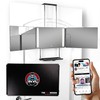 Espejo de 3 caras LED + soporte bandeja – Corte