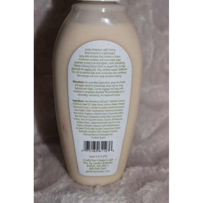 GARDEN BOTANIKA Down to Earth Spa Uplift Toning Body Emulsion