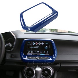 RT-TCZ for Camaro Radio 8" Display Screen Trim Cover for Chevy Camaro 2017 up Blue Interior Accessories (8" Display Screen Version)