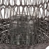 Bloomingville Black Rattan Glass Insert Lantern